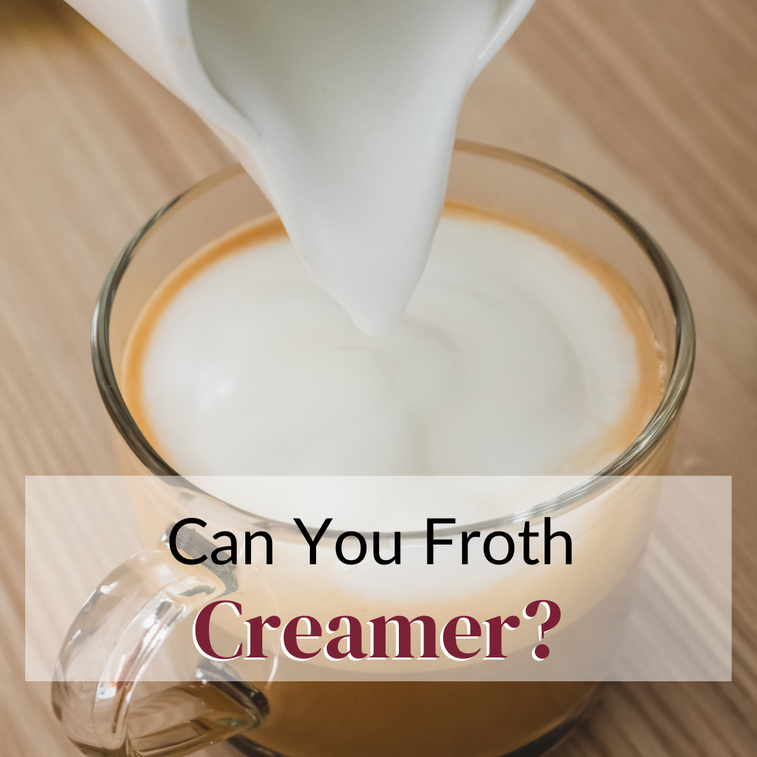 can you froth creamer